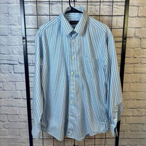 Kenneth Roberts Platinum Men’s Long Sleeve Button-Down Shirt – Size L